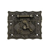 Фиксатор для шкатул.А-075 85х85mm цвет: старая бронза (KL2-8-26) /10шт./ Фиксатор для шкатул.А-075 85х85mm цвет: старая бронза (KL2-8-26) /10шт./