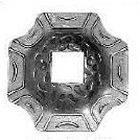 Подпятник штампованный 100х100 мм кв 25 мм 19467-25 Подпятник штампованный 100х100 мм кв 25 мм 19467-25