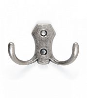 Крючок 2-х рожковый, К203 BAZ, черненый старинный цинк, Boyard Крючок 2-х рожковый, К203 BAZ, черненый старинный цинк, Boyard