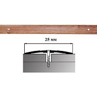 Порог АЛ-163-С 1,35м ЧЕРЕШНЯ, Стык алюминевый узкий, 25 мм Порог АЛ-163-С 1,35м ЧЕРЕШНЯ, Стык алюминевый узкий, 25 мм