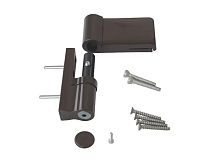 Петля для ПВХ дверей аналог DHV 120 кг коричневая RAL8019 40710L  Петля для ПВХ дверей аналог DHV 120 кг коричневая RAL8019 40710L