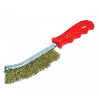 Корщетка ручная латунированная с изогнутой пластиковой ручкой, тип В (7140098), 38407 / 38423М Корщетка ручная латунированная с изогнутой пластиковой ручкой, тип В (7140098), 38407 / 38423М