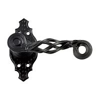 Ручка дверная на розетке ,черная 100х44мм 102К арт.0017177 Ручка дверная на розетке ,черная 100х44мм 102К арт.0017177