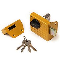 Замок накладной Зенит ЗН-1-2.1 золото (ЗН1-6) Замок накладной Зенит ЗН-1-2.1 золото (ЗН1-6)