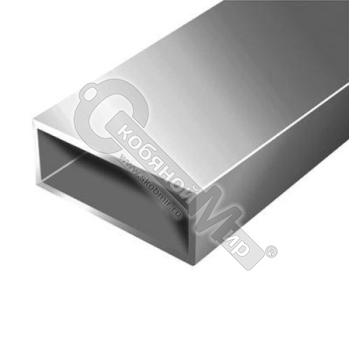 Труба алюминиевая прямоугольная 40х20х2,0 мм - 2,0 м