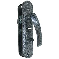 Ручка на планке РДП-2-023/В -42С-АС-Л- антик сереб.,лев.с верт./15/ Ручка на планке РДП-2-023/В -42С-АС-Л- антик сереб.,лев.с верт./15/