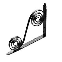 Кронштейн фигурный 200х150 мм, мод. 6, черный Кронштейн фигурный 200х150 мм, мод. 6, черный