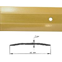 Порог АЛ-125-С 1,5м золотой металлик , Стык алюминевый , 40 мм Порог АЛ-125-С 1,5м золотой металлик , Стык алюминевый , 40 мм