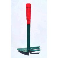 Мотыжка комбинированная "лепесток" 1.2 мм, с полимерным покрытием, пластиковая ручка Мотыжка комбинированная "лепесток" 1.2 мм, с полимерным покрытием, пластиковая ручка