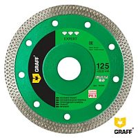 Диск алмазный по керамограниту 125х10х1,2х22,23 мм X-type Expert GRAFF /101254 Диск алмазный по керамограниту 125х10х1,2х22,23 мм X-type Expert GRAFF /101254