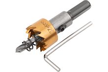 Коронка кольцевая по металлу, 20 мм, HSS сталь, титановое покрытие, 36860 Коронка кольцевая по металлу, 20 мм, HSS сталь, титановое покрытие, 36860