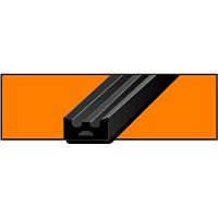 Уплотнитель SD-53 10х6 мм, черный, 100 м Уплотнитель SD-53 10х6 мм, черный, 100 м