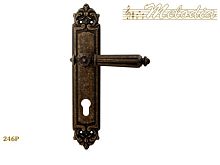 Дверная ручка на пластине MELODIA 246 Cyl АНТИЧНАЯ БРОНЗА 00000617 Дверная ручка на пластине MELODIA 246 Cyl АНТИЧНАЯ БРОНЗА 00000617