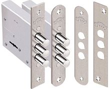 Замок Кремень В 1.04.04.3 никель,сувальдный-стержни 3 шт.диаметр 12мм Замок Кремень В 1.04.04.3 никель,сувальдный-стержни 3 шт.диаметр 12мм