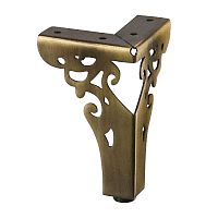 КАХ-4626-0110-А08 Опора мебельная резная,цвет-античная бронза