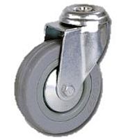 Колесо промыш. поворотное под болт М10, 50х17 мм SChg25, сер. резина, нагрузка 50 кг, 934050 Колесо промыш. поворотное под болт М10, 50х17 мм SChg25, сер. резина, нагрузка 50 кг, 934050