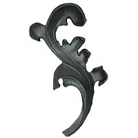 Лист кованый левый 205х110 мм*** Лист кованый левый 205х110 мм***