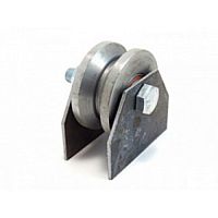 Ролик металл. d=65 мм под угол на пластинах, С3615 Ролик металл. d=65 мм под угол на пластинах, С3615