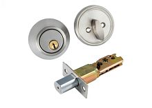 Замок-задвижка D1-У-SN ключ/фиксатор сатин (24) 122088 Замок-задвижка D1-У-SN ключ/фиксатор сатин (24) 122088