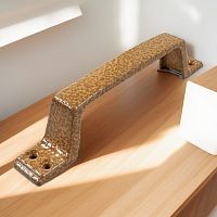 Ручка-скоба дверная РС-100-С антик дуб  (50/200)