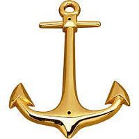 Накладка декор.в форме якоря морск.кол.,гл.золото, BRASS, 4424.0132.024*** Накладка декор.в форме якоря морск.кол.,гл.золото, BRASS, 4424.0132.024***