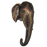 Ручка дверная "Индийский слон" патина медь