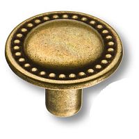 Ручка кнопка классика старая бронза BRASS, 1768.0025.002 Ручка кнопка классика старая бронза BRASS, 1768.0025.002