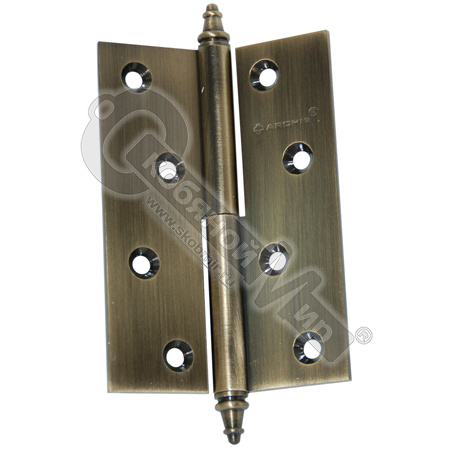 Петля левая А010-D100x70х3-2В L античная бронза ARCHIE Петля левая А010-D100x70х3-2В L античная бронза ARCHIE