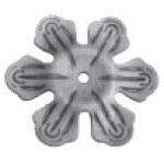 Цветок штампованный 94х94х3 мм 19-3063 Цветок штампованный 94х94х3 мм 19-3063