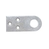 Проушина для замка 30х70х2,0(2,5) мм d=15 мм прямая, оксид./черная /10/ Проушина для замка 30х70х2,0(2,5) мм d=15 мм прямая, оксид./черная /10/