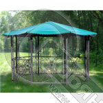 Беседка 6-ти гранная "Узорная" Д 3м, без тента фото 2 Беседка 6-ти гранная "Узорная" Д 3м, без тента фото 2