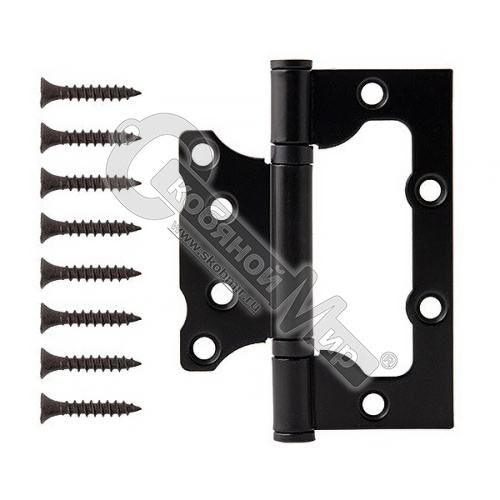 Петля накладная Code Deco 100*75*2,5-B2-BLM 00030172/черный мат.