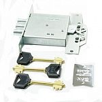 Замок врезной REX 1,8 6-ти сувальдный,3стержня ф 12мм,3кл.тяги Замок врезной REX 1,8 6-ти сувальдный,3стержня ф 12мм,3кл.тяги