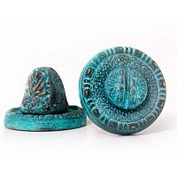 Накладка MANZZARO ART ВК AG, цвет старая бронза,blue арт.00005261    Накладка MANZZARO ART ВК AG, цвет старая бронза,blue арт.00005261