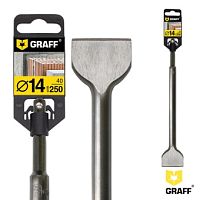 Зубило по бетону плоское 14х250х40 мм SDS+, GRAFF, 601425040 Зубило по бетону плоское 14х250х40 мм SDS+, GRAFF, 601425040