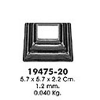 Основание балясины штампованное 58х58 мм кв 21,5 мм 19475-20 Основание балясины штампованное 58х58 мм кв 21,5 мм 19475-20