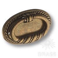 П02.0219.B Ручка кольцо на подложке классика, старая бронза П02.0219.B Ручка кольцо на подложке классика, старая бронза