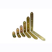 Уголок мебельный 40х40х17х2,0 мм (узкий), желтый цинк, KWZ2 /50/ Уголок мебельный 40х40х17х2,0 мм (узкий), желтый цинк, KWZ2 /50/