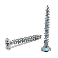 Шуруп универсальный, потай, белый цинк 3,0х45 /100/ Шуруп универсальный, потай, белый цинк 3,0х45 /100/