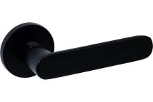 Ручки дверные на тонкой розетке ERA A-21-50 BLACK черный BUSSARE Ручки дверные на тонкой розетке ERA A-21-50 BLACK черный BUSSARE