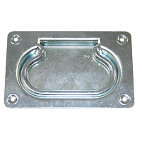 Ручка откидная 140х90 мм скрытая, цинк /20/ Ручка откидная 140х90 мм скрытая, цинк /20/