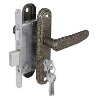 Замок ЗВ 4-3.03 с ручкой РДП 2-023- 55Ц-АБ- антик бронза Замок ЗВ 4-3.03 с ручкой РДП 2-023- 55Ц-АБ- антик бронза