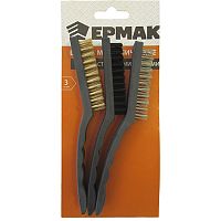 Набор щеток металлических с пластиковыми ручками (бол), ЕРМАК, 656-068 Набор щеток металлических с пластиковыми ручками (бол), ЕРМАК, 656-068