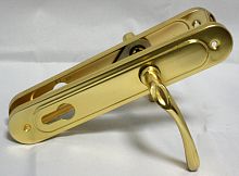 Ручка на планке под цилиндр 85 база Цвет РВ Ручка на планке под цилиндр 85 база Цвет РВ