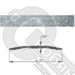 Порог АЛ-125-С   0,9м    ГРАНИТ серый  , Стык алюминевый , 40 мм фото 2