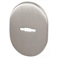 Накладка декоративная под сувальдный замок матовый никель, ESC 475 SN Накладка декоративная под сувальдный замок матовый никель, ESC 475 SN