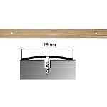 Порог АЛ-163-С 1,5м ДУБ, Стык алюминевый узкий, 25 мм Порог АЛ-163-С 1,5м ДУБ, Стык алюминевый узкий, 25 мм