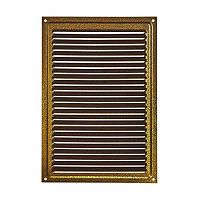 Решетка вентиляционная металлическая 170х240 мм, бронза, с сеткой, /50 шт./ Решетка вентиляционная металлическая 170х240 мм, бронза, с сеткой, /50 шт./