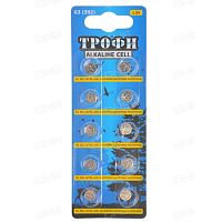 Батарейка Трофи таблетка маленькая G3(392) LR736, LR41 (1 шт.), C0035065 Батарейка Трофи таблетка маленькая G3(392) LR736, LR41 (1 шт.), C0035065