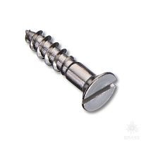 Шуруп латунный DIN 97 5х45 ЛТ с потай головкой, прямой шлиц